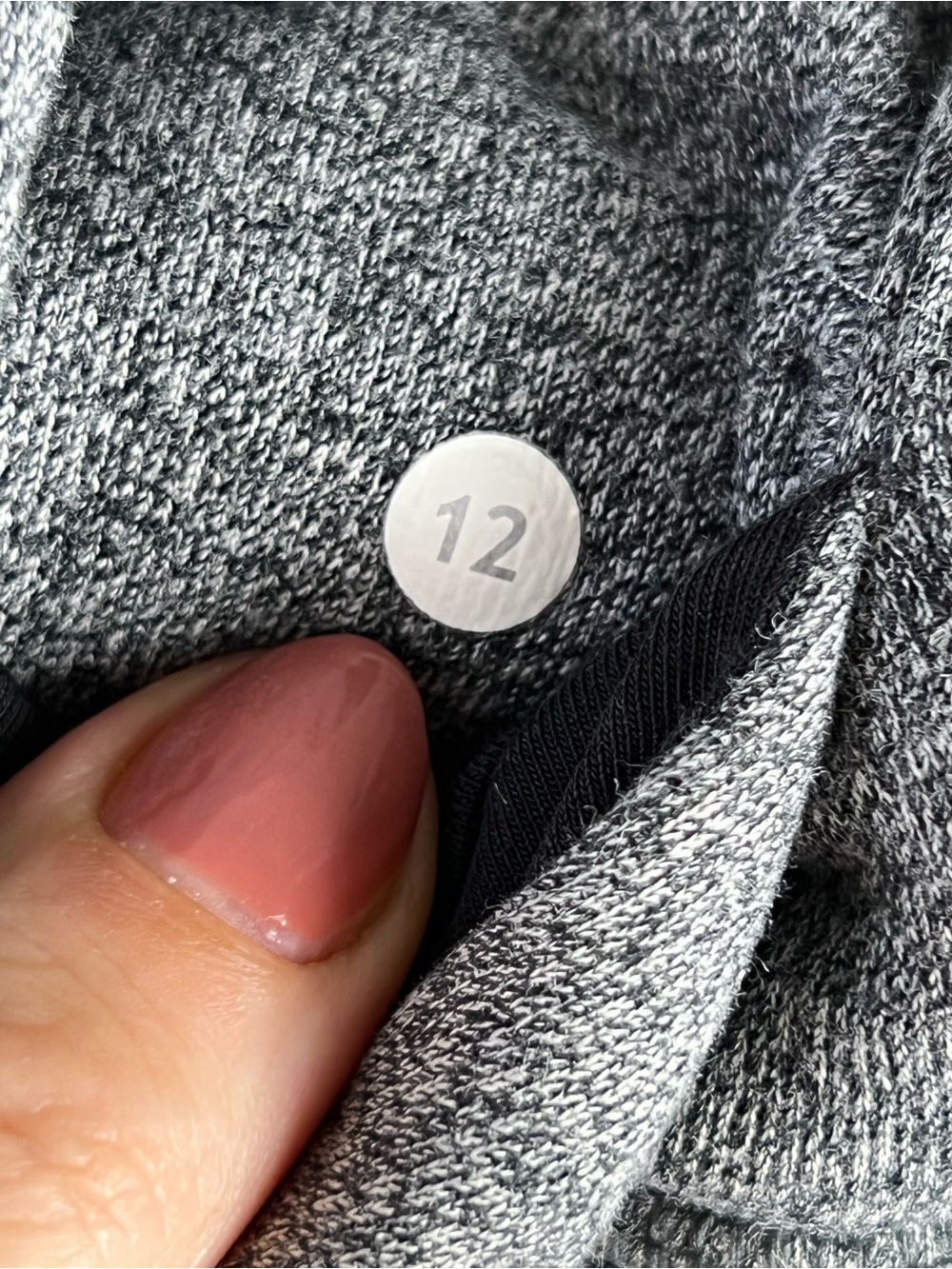 Lululemon Hug It Out Jacket Heathered Speckled Black Size 12 Women’s Grey - Picture 13 of 16